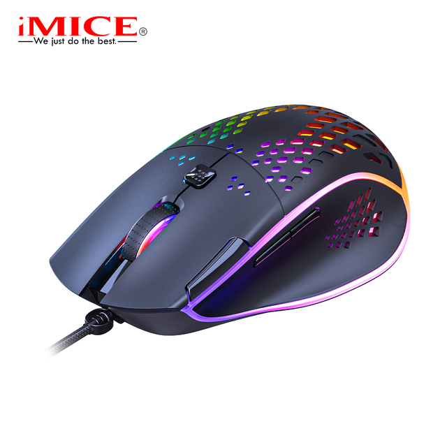 IMICE T97 USB Wired Gaming Mouse Computer Ergonomic 7200 DPI 13 RGB for Laptop PC Game Mouse Full Key Macro Fire Button 7Key