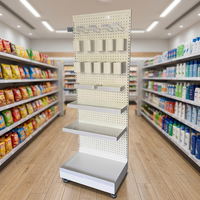 Exhibidor de Pared Multifuncional, Exhibidor de Pared Resistente, Exhibidores Metálicos para Supermercados