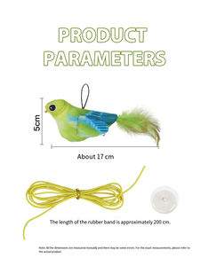 Mainan hewan peliharaan simulasi gaya kartun baru suara realistis bahan serat kain Buster untuk permainan interaktif pohon kucing - Product Image 5