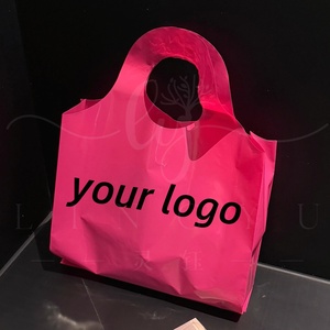 Sac <span class=keywords><strong>en</strong></span> plastique pour cadeaux avec poignée résistante, imprimé avec un logo personnalisé, pour les achats <span class=keywords><strong>en</strong></span> <span class=keywords><strong>ligne</strong></span> - Product Image 2