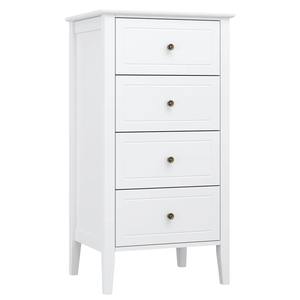 Professionele Design Hoge Kwaliteit Witte Kast Conner Console Tafel Met 4 Lagen Laden Houten Poten Voor Kantoor Woonkamer - Product Image 1