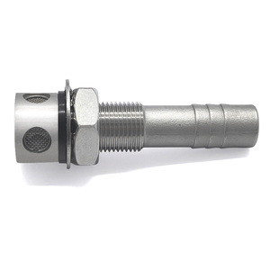 316 Marine Grade Stainless Steel Straight Fuel Water Tank Vent, 16mm 5/8" Hose Barb Tank Breather Vent Fitting with Gasket - Product Image 4