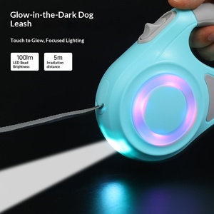 Guinzaglio per Cani Automatico Portatile con Luce LED, Corda Retrattile 5M con Luce Colorata - Product Image 3