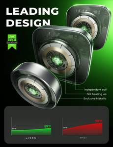 Chargeur sans fil pliable en métal LISEN, station de charge magnétique 3 en 1, support de charge portable pour téléphone, essentiel pour les voyages pour iPhone - Product Image 5