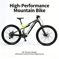 Vélo de montagne électrique tout suspendu en aluminium de 29 pouces avec double moteur, batterie cachée haute vitesse, capacité tout-terrain