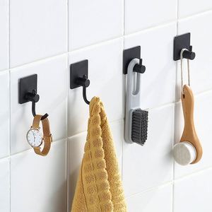WEKIS Stainless Steel Self-Adhesive Eco-Friendly Multifunction Wall <b>Hook</b> Removable <b>Bathroom</b> Shower Towel Hanger Metal Design - Product Image 6