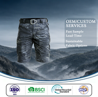 Pantalon tactique de qualité pour homme, camouflage, été, imperméable, en tissu ripstop, randonnée, chasse, multi-poches, pantalon cargo court pour travailleurs