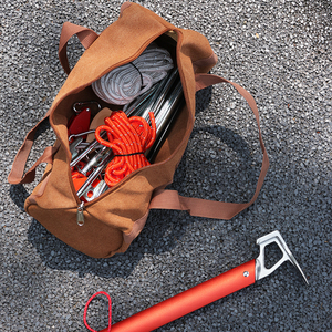 Borsa portaoggetti per picchetti da tenda, vendita diretta dalla fabbrica, borsa porta attrezzi da campeggio in tela lavata, organizer per attrezzi da picnic, borsa multiuso - Product Image 2