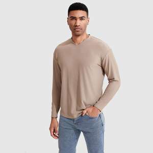 All-Day Comfort Seamless Fit Mens Long Sleeve Shirt For Casual Streetwear With Strategic Ventilation - Product Image 4