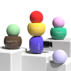 Hình bầu dục trước khi trang điểm tinh chất Lotion chai Báo Chí bơm 30ml phun nền tảng chất lỏng mỹ phẩm gói chai thủy tinh - Product Image 1