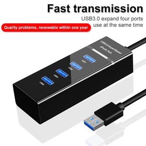 Venta caliente multifunción 4 puertos USB 3,0/2,0 estación de acoplamiento portátil <span class=keywords><strong>Pc</strong></span> concentrador USB3.0 de alta velocidad - Product Image 3