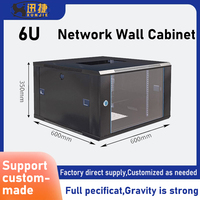 Nouvelle conception 2024 Armoire de serveur en acier 9U avec PDU et ventilateur Armoire réseau 19 pouces pour les centres de données domestiques Produit en stock