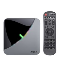 F3 Air RGB Light TV Box Android 9.0 Amlogic S905X3 Smart TV BOX 4 go 64 go 32 go TV Box Dual Wifi 4K 60fps 2G 16 go lecteur multimédia