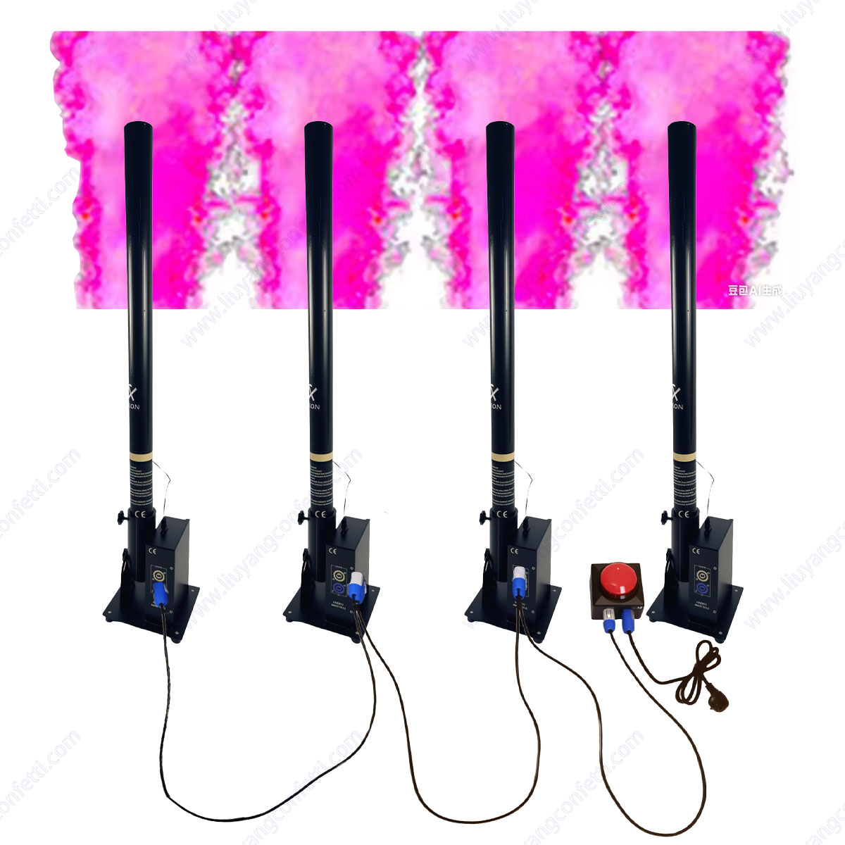 h2i Holi Shooter 5 Pieces in Mixed Colours