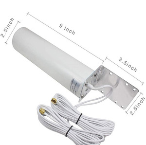 Al Aire Libre Dual para SMA conector macho RG174 <span class=keywords><strong>Cable</strong></span> 5M WiFi <span class=keywords><strong>4G</strong></span> LTE <span class=keywords><strong>antena</strong></span> omnidireccional enrutador inalámbrico Vertical Hotspot - Product Image 2