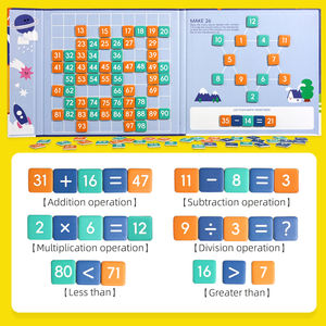 Material Escolar para Educación en Casa, Juguetes Educativos <span class=keywords><strong>de</strong></span> Matemáticas, Tabla <span class=keywords><strong>de</strong></span> Multiplicación <span class=keywords><strong>de</strong></span> 100 Números, Juego <span class=keywords><strong>de</strong></span> Mesa <span class=keywords><strong>de</strong></span> Multiplicación Montessori - Product Image 2