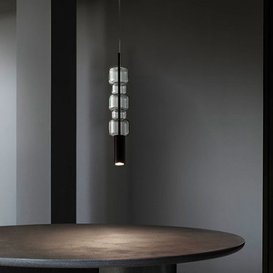 Colonne d'art abat-jour en verre <span class=keywords><strong>bricolage</strong></span> <span class=keywords><strong>lustre</strong></span> en forme de <span class=keywords><strong>bambou</strong></span> - Product Image 5