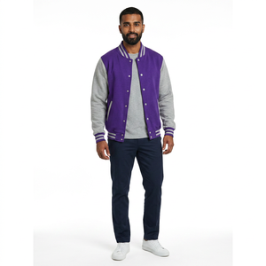 High Quality <b>Men</b> Sport Outerwear Custom Casual <b>Baseball</b> <b>Men</b> Uniform <b>Jacket</b> CollegeBaseballjacket <b>for</b> <b>men</b> - Product Image 1