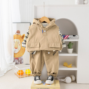 <strong>Brands</strong> Boys Sports Suits Short Sleeve Print Three-Piece Kid Clothing Sets Wholesale Baby <strong>Clothes</strong> for Sale - Product Image 3