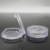 Palette de fards à paupières cosmétiques vide, forme ronde, étui Compact Transparent, maquillage, 26mm, 1 pièce