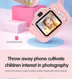 Fabrika stok çocuk dijital kamera Mickey 48 megapiksel çift lensler çocuk Selfie kameralar ile 2.0 inç IPS ekran ve MP3 - Product Image 4