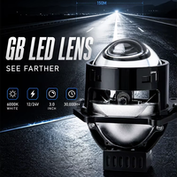 VAHID Projecteur de phare universel Bi-LED 3 pouces, faisceau haut et bas, 6000K, 12V 24V, lampe LED pour voiture, pour modification et rétrofit automobile