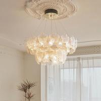 Lustre de plafond moderne de luxe nordique PM, luminaire suspendu pour intérieur, salon, salle à manger, design floral, lampe suspendue en verre pissenlit