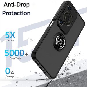 Per <span class=keywords><strong>Huawei</strong></span> Pura 70 Pro / 70 Pro + / P60 P40 P30 <span class=keywords><strong>P20</strong></span> Pro <span class=keywords><strong>Lite</strong></span> / Nova 3e <span class=keywords><strong>Cover</strong></span> opaca antiurto custodia posteriore ibrida con anello - Product Image 5