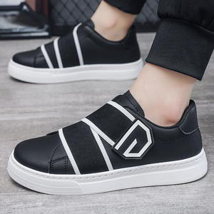 Nouvelles Chaussures Décontractées Coréennes Printemps 2026 pour Hommes à Bout Rond, Tendance et Polyvalentes, Idéales pour Étudiants, Résistantes à l'Usure, à Fermeture Velcro - Product Image 1