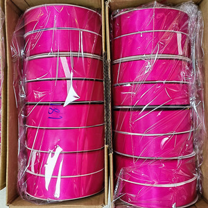 Consegna Rapida <span class=keywords><strong>in</strong></span> 7 Giorni, Nastro <span class=keywords><strong>in</strong></span> Raso di Poliestere a Doppia Faccia di Alta Qualità, 1,5 <span class=keywords><strong>Pollici</strong></span> (4 <span class=keywords><strong>cm</strong></span>), Nastro Rosso per Rose e Fiori - Product Image 3