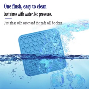 Pet Lick Silicone Mat <b>Dogs</b> Pet Slow Food Plate for <b>Dog</b> <b>Bathing</b> Distraction Silicone <b>Dog</b> Sucker Food Training <b>Dog</b> Feeder Supplies - Product Image 5