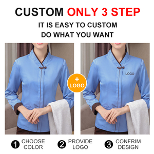Tenue <span class=keywords><strong>de</strong></span> <span class=keywords><strong>travail</strong></span> à manches longues pour femmes, pour le personnel d'hôtellerie, <span class=keywords><strong>de</strong></span> restauration et <span class=keywords><strong>de</strong></span> nettoyage des locaux - Product Image 5