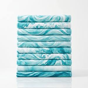 Serviettes de plage en coton doux personnalisées avec logo, de haute qualité, imprimées en plusieurs couleurs, directement de l'usine - Product Image 2
