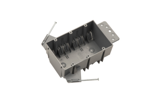 Boîte de <span class=keywords><strong>jonction</strong></span> électrique neuve en PVC certifiée ETL, 3 gangues, 44 cu.in, pour sortie/interrupteur, boîte pratique américaine - Product Image 1