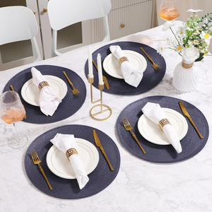 Napperon tissé en PP de couleur pure résistant à l'huile simple et moderne Tapis d'isolation de cuisine quotidien Support d'usine Napperon bon marché en gros - Product Image 5