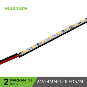 Commercio all'ingrosso striscia rigida a led 24v 120led/m 4mm PCB 2835 led striscia rigida barra luminosa per Ultra-sottile scatola di luce