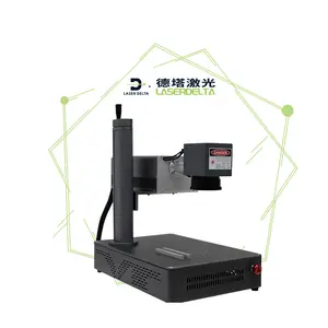 Xách tay 3 Wát 5 Wát UV Laser đánh dấu máy cho kính mát bút gốm nhựa kim loại máy tính để bàn mini