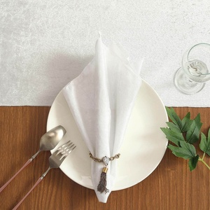 Handmade Velvet <b>Linen</b> Napkins 20*20'' High Quality Custom Size Fabric Embroidered Flannel <b>Cloth</b> <b>Table</b> Placemat for Weddings - Product Image 5