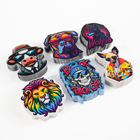 Pegatinas holográficas de vinilo con impresión personalizada, adhesivo impermeable de PVC, diseño de logotipo de empresa, pegatinas troqueladas