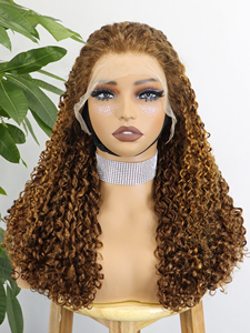 Perruques frontales en dentelle HD transparente en gros, cheveux humains, perruque frontale 13x4, fournisseur <span class=keywords><strong>de</strong></span> perruques bon marché sans colle, cheveux humains bouclés style bohème - Product Image 4