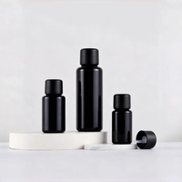 Flacon pulvérisateur compte-gouttes en verre violet UV noir pour huile de parfum, 10 ml, 15 ml, 30 ml, 50 ml, 100 ml