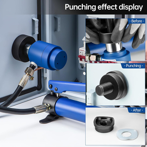 ชุดเครื่องมือเจาะรูท่อไฟฟ้าไฮดรอลิก 80KN พร้อมชุดอุปกรณ์ KO ขนาด 12~2 นิ้ว - Product Image 2