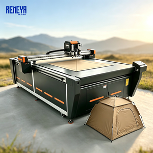 Système de découpe automatique de tissus de précision REMEYA pour bâches lourdes résistantes aux UV, découpeuse à couteau servo - Product Image 1