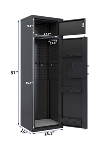 Chất Lượng Cao Lớn Kim Loại Súng An Toàn Sinh Trắc Học An Ninh Nhà Súng An Toàn Hộp Khóa Chống Cháy Điện Tử Kỹ Thuật Số Khóa An Toàn Tủ - Product Image 3