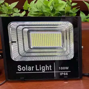 High Quality IP65 Solar Powered Remote Slim Outdoor Floodlight 50W 100W 200W 300W 400W 500W Led Solar Flood Light