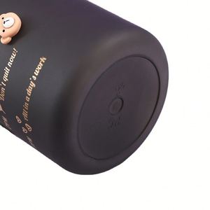 Taza de degradado negro para deportes para ciclismo, botella de agua, viajes, Camping, botella esmerilada deportiva para Sudamérica transfronteriza - Product Image 6