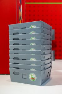 Stapelbox xếp chồng hộp giao thông vận tải khay trọng lượng nhẹ tiết kiệm không gian cho bưu kiện hậu cần thương mại điện tử PP chất liệu Made in Đức - Product Image 2