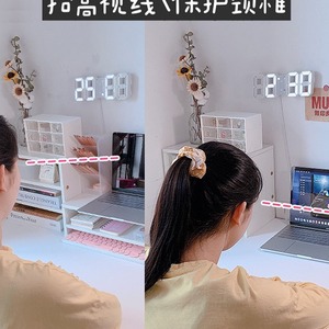 Desktop Storage Shelf With <b>Tablet</b> <b>Stand</b> Rectangle Shape Removable Office Organizer <b>For</b> Desk Organization - Product Image 5