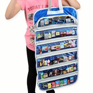 ถุงเก็บของเล่นแบบแขวนผ้าสีม่วงพร้อมช่องใส่ของ 7 ช่องสำหรับเด็ก - Product Image 1