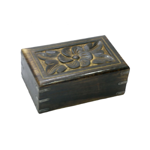 Caja de almacenamiento de madera elegante hecha a mano, organizador duradero y apilable para anillos y pendientes, una caja de regalo de recuerdo hecha a mano - Product Image 3